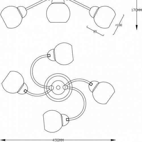 Потолочная люстра Velante 216-507-05