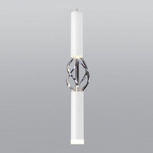 Подвесной светодиодный светильник Eurosvet Lance 50191/1 LED белый/хром