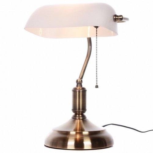 Офисная настольная лампа Lumina Deco Banker LDT 305 WT