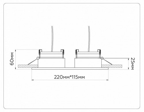 Встраиваемый светильник Ambrella light TECHNO SPOT TN52344