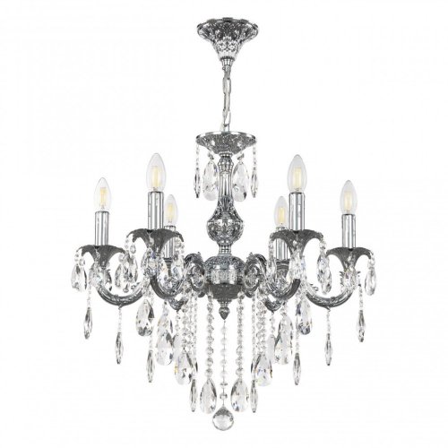 Подвесная люстра Bohemia Ivele Crystal AL7901 AL79101/6/175 B Ni Подвесная люстра Bohemia Ivele Crystal AL7901 AL79101/6/175 B Ni