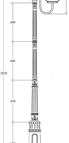 Наземный фонарь Oasis Light GLOBO L 88210L/10/E7 Bl