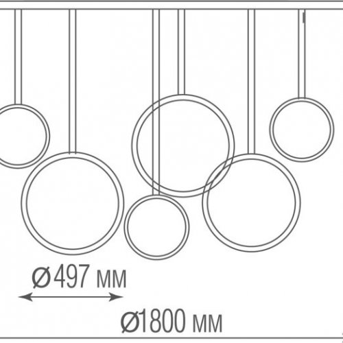 Подвесной светильник Donolux Olimpiya S111024/6 180W White