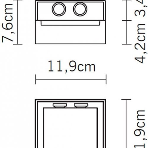 Настенно-потолочный светильник Fabbian Leto D88G0360