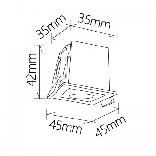 Встраиваемый светильник Mantra BLAU 9126 Встраиваемый светильник Mantra BLAU 9126