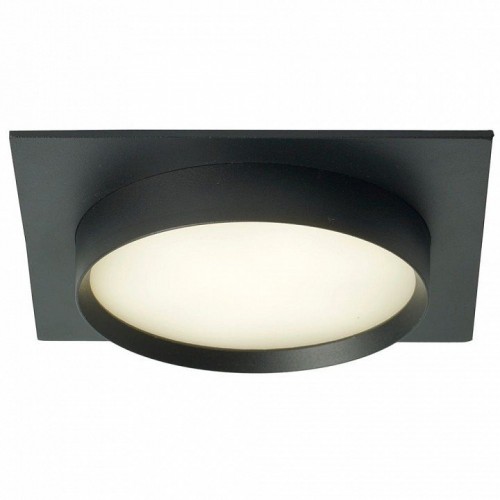 Светильник встраиваемый Feron DL506 потолочный GX53 черный круг 51357