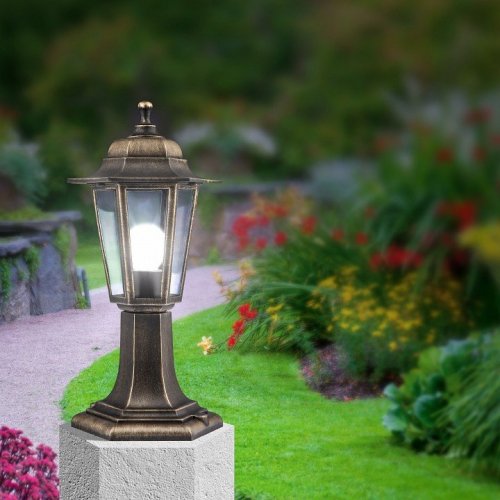 Наземный низкий светильник Эра  НТУ 06-60-001 бронза