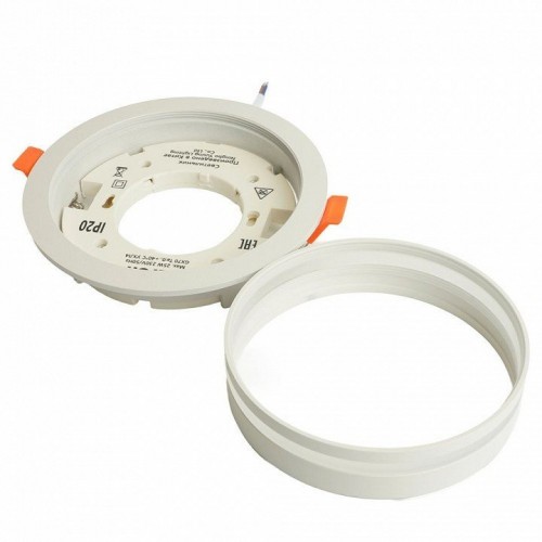 Светильник встраиваемый Feron DL702 LUNA потолочный GX70 белый круг 51097