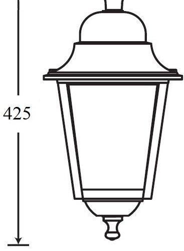 Потолочный светильник уличный Oasis Light QUADRO L 79905LA Bl