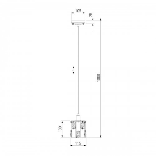 Подвесной светильник Eurosvet Scoppio 50101/1 хром Подвесной светильник Eurosvet Scoppio 50101/1 хром
