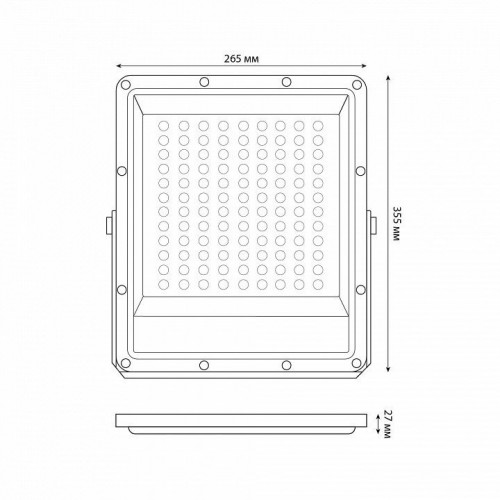 Настенно-потолочный прожектор Uniel ULF-F51D UL-00012760