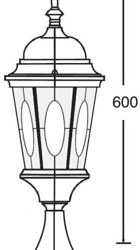 Наземный фонарь Oasis_Light ASTORIA 2M 91404M Bl овал