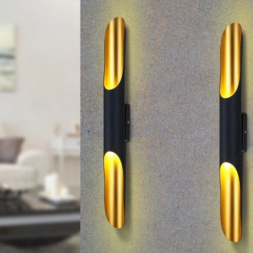 Бра Ambrella light Wall 5 FW237/2 CF/GD кофе/золото G9/2 max 40W 600*60*80 (лампы LED G9 7W 4200K в комплекте)