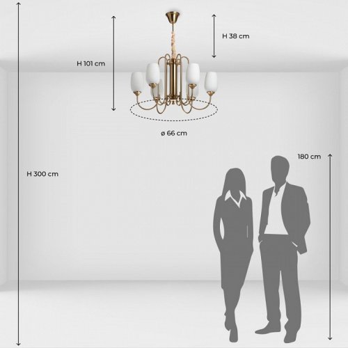 Подвесная люстра MW-Light Палермо 386018006