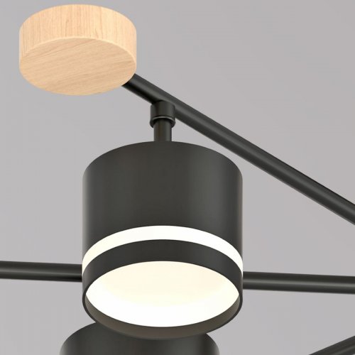 Потолочная люстра Reluce 78730-0.3-08 GX53 BK+WOOD