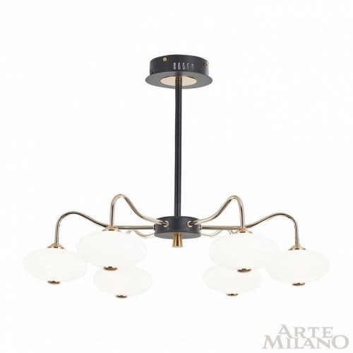 Потолочная люстра Arte Milano Neapol-73908 273908/6 BK/GD