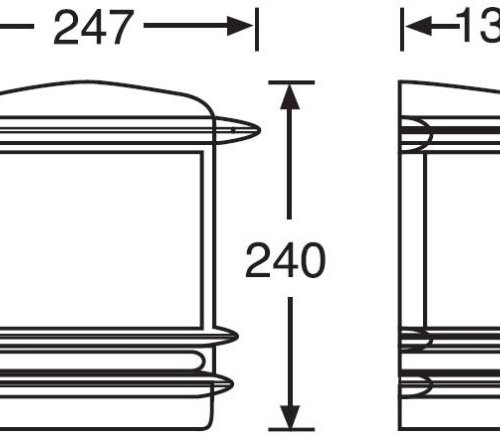 Настенный фонарь Oasis Light уличный TOKIO 68325 W opal