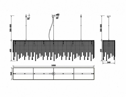 Подвесная люстра Maytoni Empress DIA002PL-09CH