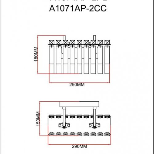 Настенный светильник Mayotte A1071AP-2PB