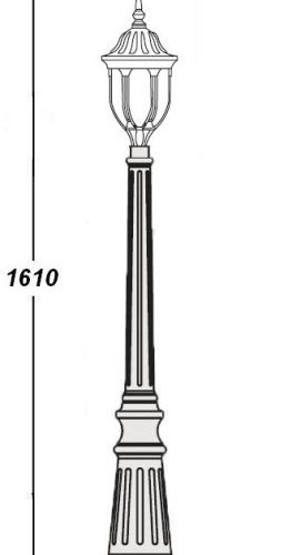 Наземный фонарь Oasis Light 92111 Bl