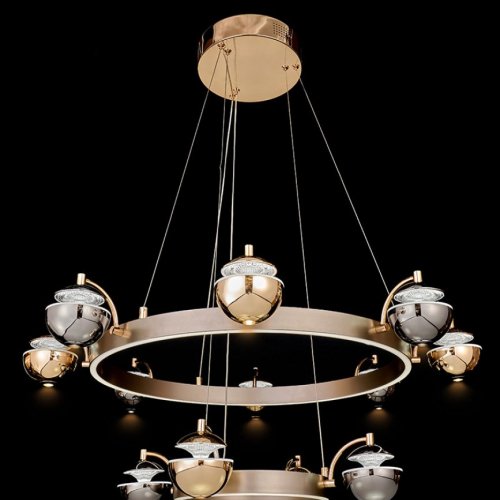 Подвесная люстра Jelly LE7711/8+4 Gold/Black Chrome