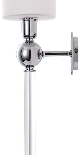 Бра Crystal Lux Mirabella AP1 Chrome/White