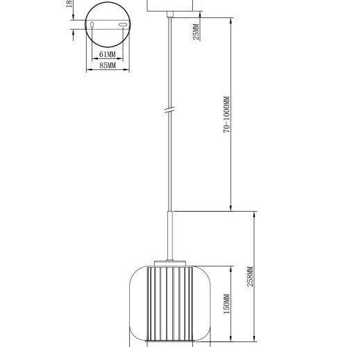 Подвесной светильник Ember V11816-1P Подвесной светильник Ember V11816-1P