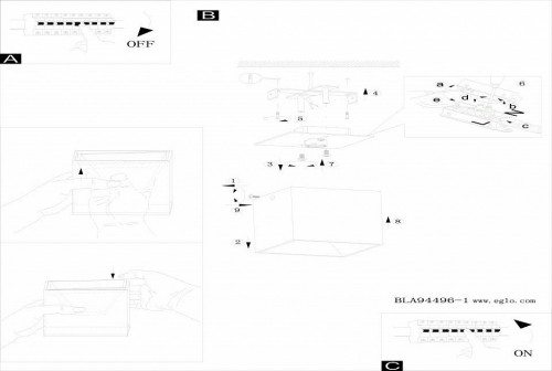 Потолочный светильник Eglo Polasso 94499