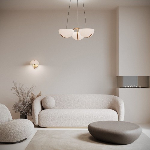 Подвесной светильник Eurosvet Emisfero 50083/3 LED золото