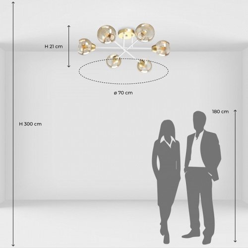 Потолочная люстра DeMarkt Вита 220013606 Потолочная люстра DeMarkt Вита 220013606