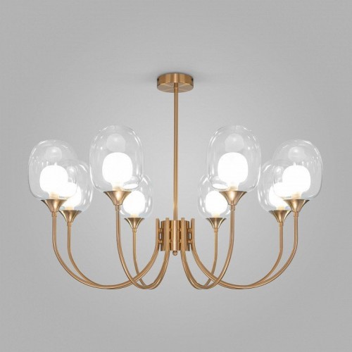 Потолочная люстра Eurosvet Spritz 70217/8 латунь Потолочная люстра Eurosvet Spritz 70217/8 латунь