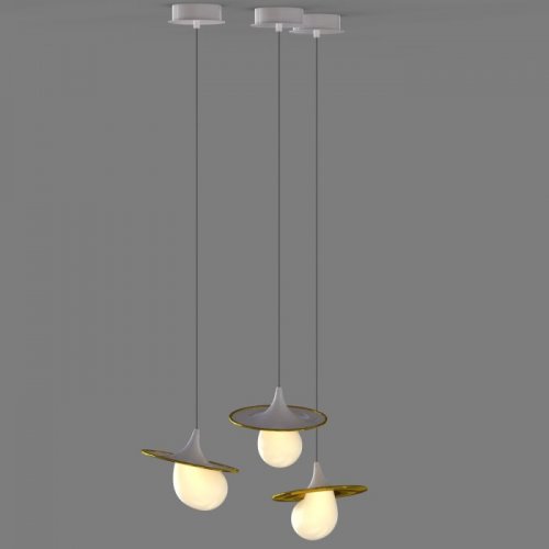 Подвесной светильник 10238P 10238P/1 gold/white Подвесной светильник 10238P 10238P/1 gold/white