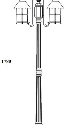 Наземный фонарь Oasis Light CAIOR 1 81508A/18 Bl Наземный фонарь Oasis Light CAIOR 1 81508A/18 Bl