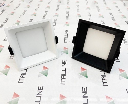 Встраиваемый светодиодный светильник Italline IT06-6019 black 3000K