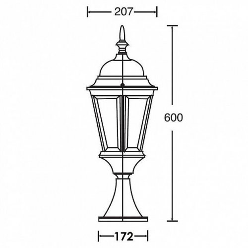 Наземный фонарь Oasis Light 91404L Gb