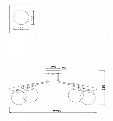 Потолочная люстра Freya Paolina FR5011CL-08B