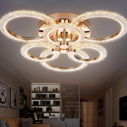 Накладной светильник Ambrella light Original 1 FA418/3+3 GD золото 90W 580*540*120 (ПДУ РАДИО 2.4G) Накладной светильник Ambrella light Original 1 FA418/3+3 GD золото 90W 580*540*120 (ПДУ РАДИО 2.4G)