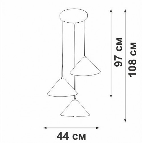 Потолочная люстра Vitaluce V3093-0/3S