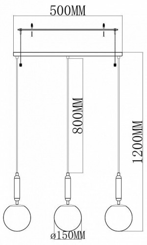 Подвесной светильник Moderli Scrumbel V11566-3P