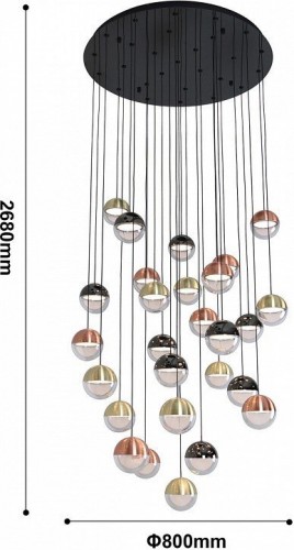 Потолочная люстра Favourite Luna 4371-27P Потолочная люстра Favourite Luna 4371-27P