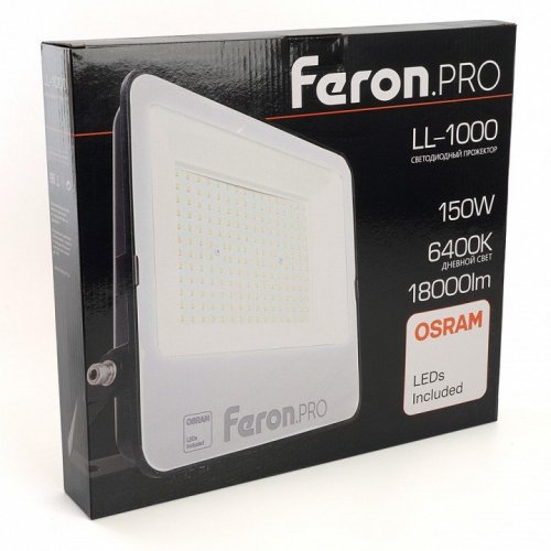 Светодиодный прожектор Feron LL-1000 150W 6400K 41542 Светодиодный прожектор Feron LL-1000 150W 6400K 41542