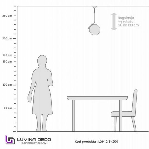 Подвесной светильник Lumina Deco Sorento LDP 1215-200 WT+GD