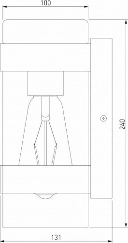 Уличный настенный светильник Elektrostandard Falcon 35167/D темно-коричневый a063466