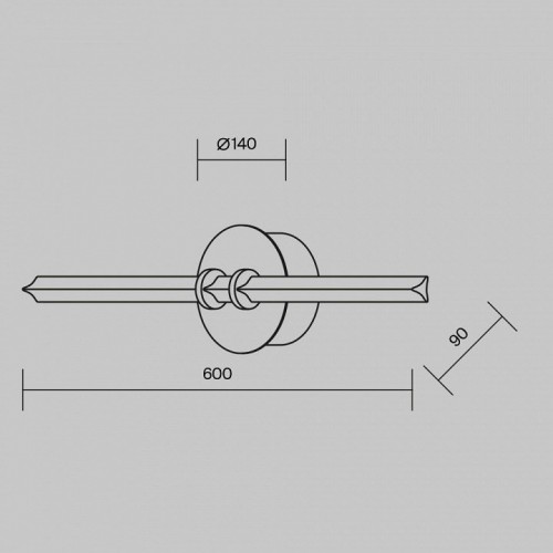 Настенный светильник Maytoni Plume MOD340WL-L10BS3K