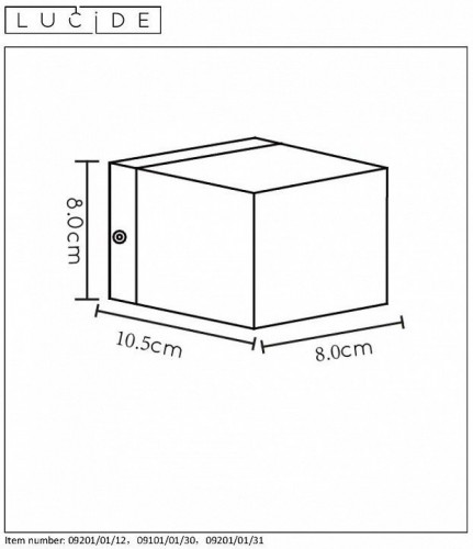 Настенный светильник Lucide Devi 09201/01/30 Настенный светильник Lucide Devi 09201/01/30