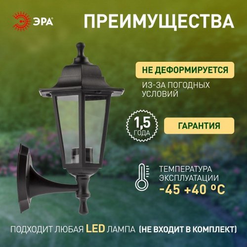 Светильник на штанге Эра НБУ 06-60-001 черный Светильник на штанге Эра НБУ 06-60-001 черный