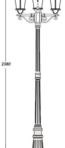 Наземный фонарь Oasis Light ROMA L 95209LB Gw