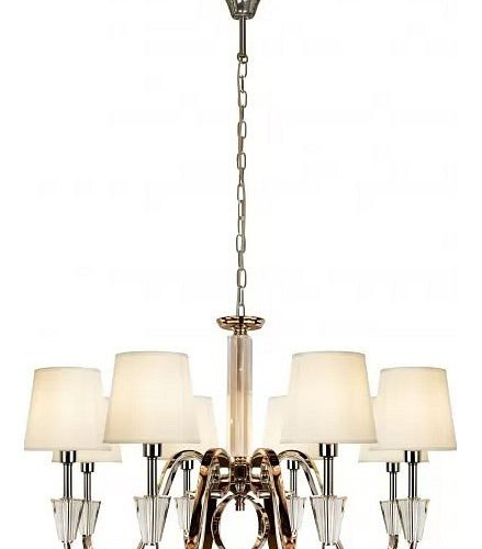 Подвесная люстра iLamp Alesti P2424-8 Nickel