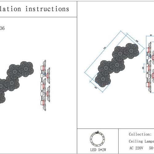 Настенный светильник Kink Light Грея 07601-5W,36