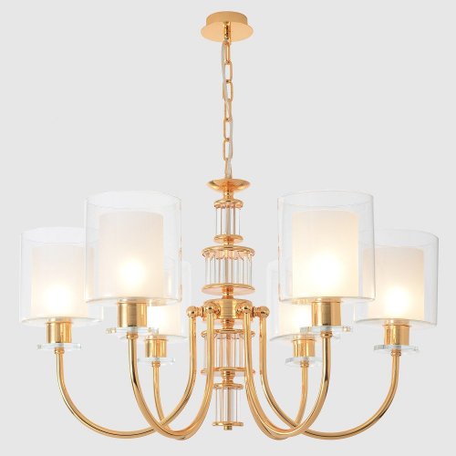 Подвесная люстра Crystal Lux ELENA SP6 GOLD Подвесная люстра Crystal Lux ELENA SP6 GOLD